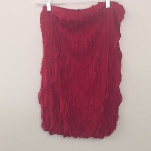 Love Culture Juniors Red Strapless Top Size M